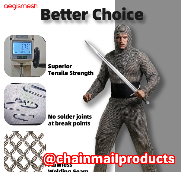 Steel Metal Chainmail for Safety Managers Steel Metal Chainmail for Safety Managers