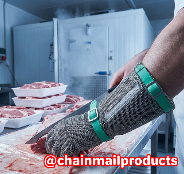 Chainmail Arm Guards for Professional Knife Users Chainmail Arm Guards for Professional Knife Users